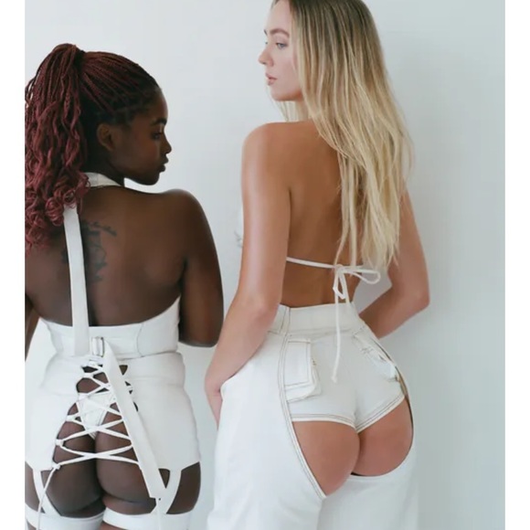 JEAN Machine Laina Rauma NWT szL bra Bralette triangle cropped  lainarauma denim - Picture 12 of 16